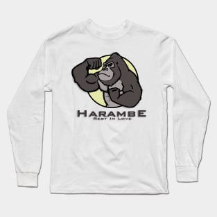 #1 HARAMBE CARTOON Long Sleeve T-Shirt